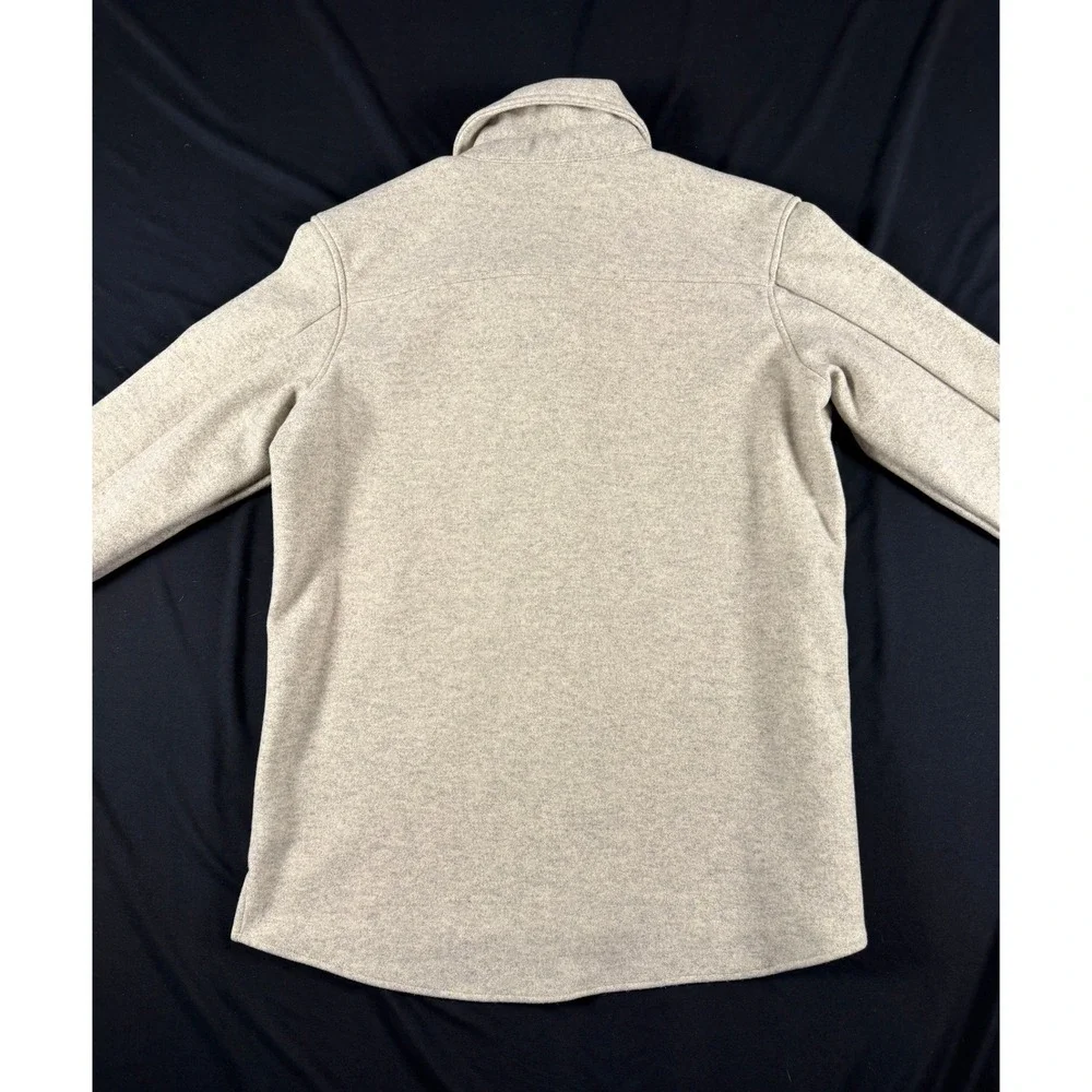 Croft & Barrow Womens Oatmeal Heather Soft Knit Button Down Shacket Jacket M